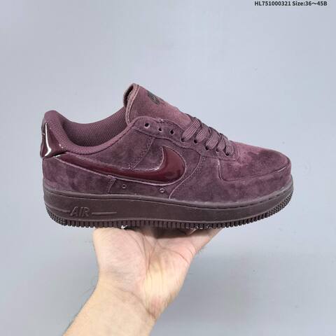 Nike Air Force 1 07 Burgundy Light Gray EU 36 45 Sneaker EU 36-45 - Unisex (BS-61205)