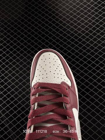 Jordan Air Jordan 1 Retro High OG White Burgundy Silver EU 36-45 Basketball Shoe - Unisex (BS-80487)