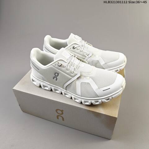 On Running Cloud 6 All White EU 36-45 Running Shoe Running Sneakers - Unisex (BS-69825)