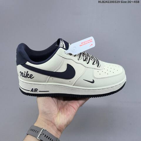 Nike Air Force 1 07 Low Sail Navy Blue White EU 36-45 Sneaker - Unisex (BS-61048)