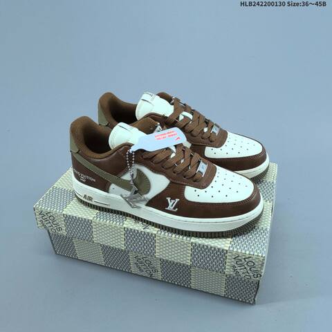 Nike Air Force 1 07 LV8 Brown White Olive EU 36-45 Sneaker - Unisex (BS-61643)