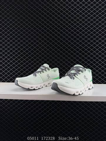 On Cloud X4 Mint White Gray Green EU 36-45 Running Shoe Running Sneakers - Unisex (BS-85596)