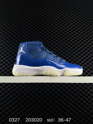 Jordan Air Jordan 11 Retro Blue White Off White Black Gold EU 36-47 Basketball Shoe - Unisex (BS-79593)