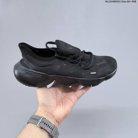 Nike Free RN 5 0 Black White Grey Orange EU 36-45 Running Shoe - Unisex (BS-60050)