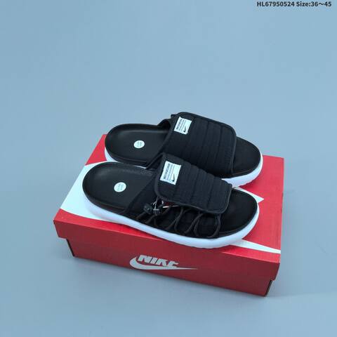 Nike Asuna 2 Slide Black White Light Green EU 36-45 Slides - Unisex (BS-60170)