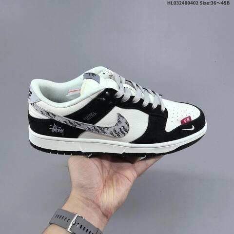 Nike Dunk SB Low White Black Grey Red EU 36-45 Skate Shoe - Unisex (BS-60982)