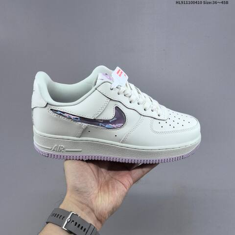 Nike Air Force 1 07 Low Off White Light Purple Pink Blue EU 36-45 Sneaker - Unisex (BS-60835)