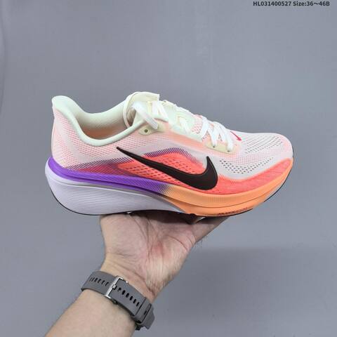 Nike Air Zoom Pegasus 42 Cream Orange Purple Brown White EU 36-46 Running Shoe - Unisex (BS-60092)