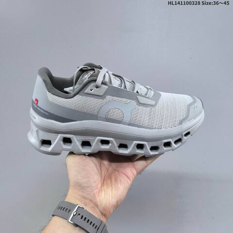 On Cloudmonster Void Light Grey Dark Grey EU 36-45 Running Shoe Running Sneakers - Unisex (BS-69657)