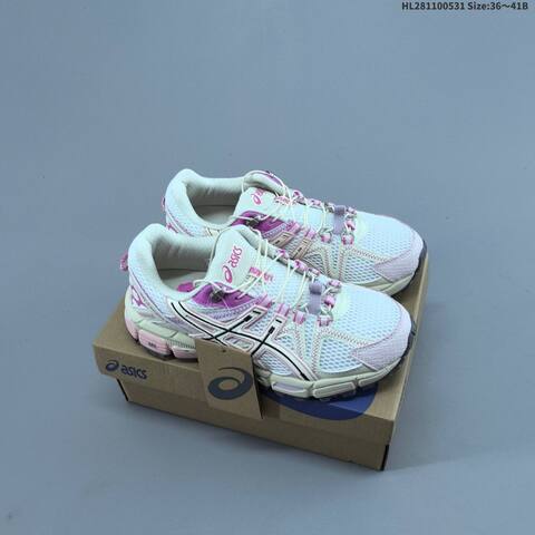 ASICS GEL-KAHANA 8 FL White Maroon Yellow Beige EU 36-46 Trail Shoe Trail Running Sneakers - Unisex (BS-68781)