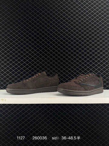 Jordan Air Jordan 1 Low OG SP Travis Scott Velvet Brown Dark Brown Black EU 36-48 5 Sneaker - Unisex (BS-80173)