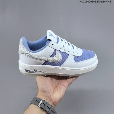 Nike Air Force 1 07 Kobe White Light Blue Silver EU 36-45 Sneaker - Unisex (BS-59995)