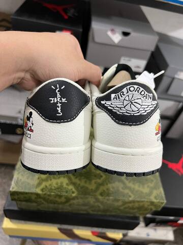 Jordan Air Jordan 1 Low DZ2688-009 Off White Black Red Green Sneaker (BS-87221)