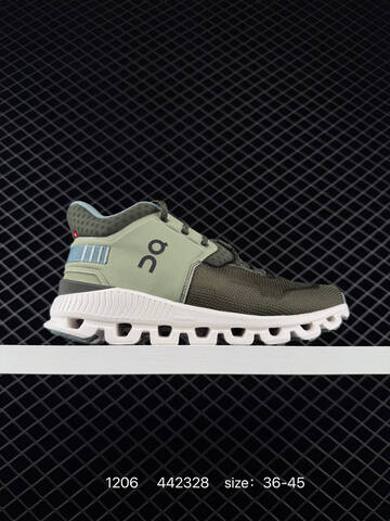 On Cloudnova 442328 Olive Black White EU 36-45 Running Shoe Running Sneakers - Unisex (BS-85444)