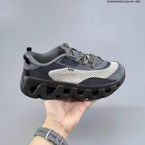 On Running Cloudswift K-Tech 2 Kith Grey Dark Grey Off White Black EU 36-45 Running Shoe Running Sneakers - Unisex (BS-69596)