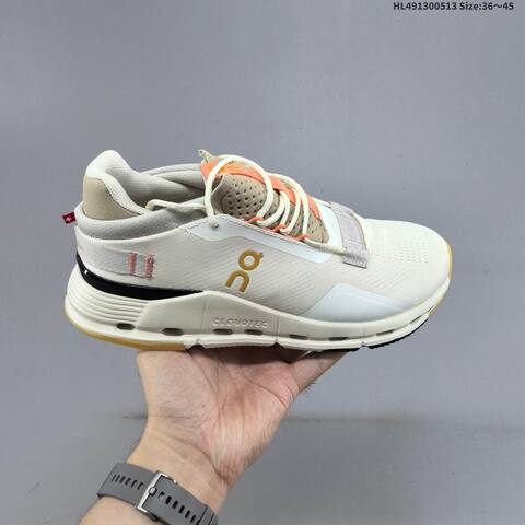 On Cloudnova 2 Ivory Beige Orange Yellow EU 36-45 Running Shoe Running Sneakers - Unisex (BS-69556)