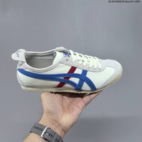 Onitsuka Tiger MEXICO 66 VIN Cream White Navy Blue EU 35-45 Sneaker Casual Sneakers - Unisex (BS-68785)