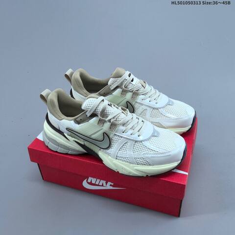 Nike V2K Run White Beige Grey EU 36-45 Running Shoe - Unisex (BS-61339)