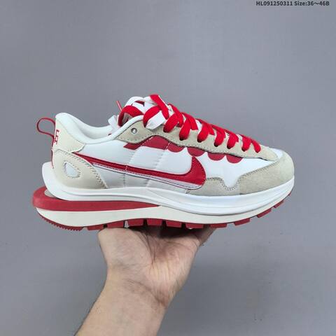 Nike Vaporwaffle Sacai White Beige Red Black Gum EU 36-46 Sneaker - Unisex (BS-61372)