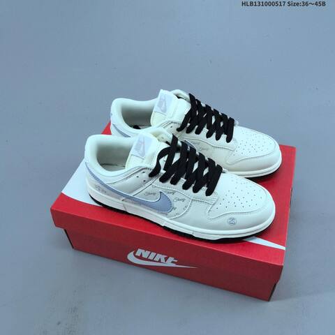 Nike Dunk SB Low Off White Light Grey Black EU 36-45 Skate Shoe - Unisex (BS-60306)