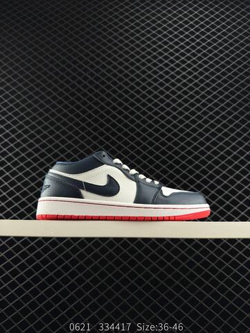Jordan Air Jordan 1 Low White Navy Red Black EU 36-46 Sneaker - Unisex (BS-81172)