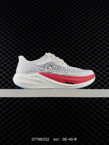 HOKA ONE ONE U ROCKET X 3 White Red Light Blue EU 36-45 Running Shoe Running Sneakers - Unisex (BS-86151)