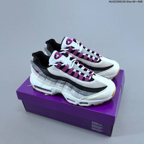 Nike Air Max 95 SP White Grey Black Purple Gum EU 40-46 Sneaker - Men's (BS-61636)