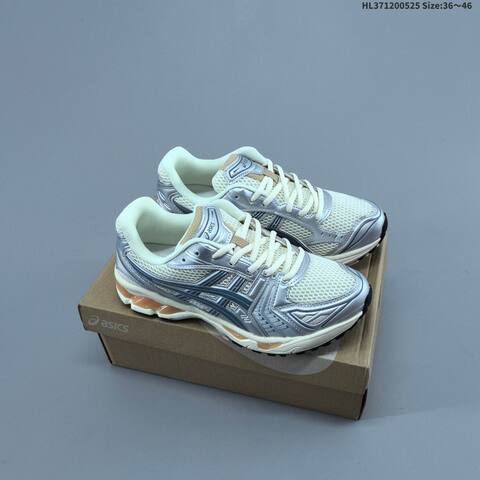 ASICS Gel-Kayano 14 Cream Silver Black EU 36-46 Running Shoe Running Sneakers - Unisex (BS-68795)