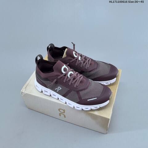 On Running Cloud 6 Versa Maroon White Black Gray EU 36-45 Running Shoe Running Sneakers - Unisex (BS-69488)