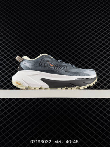 HOKA ONE ONE Mafate X Grey White Black Beige Orange EU 40-45 Trail Shoe Trail Running Sneakers - Men's (BS-86152)