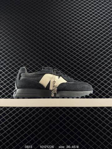 New Balance 327 Black Cream Gray White EU 36-45 Sneaker - Unisex (BS-82972)