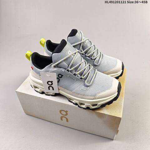 On Running Cloudrock Low Waterproof Grey Beige Black Neon Yellow EU 36-45 Trail Shoe Trail Running Sneakers - Unisex (BS-69794)