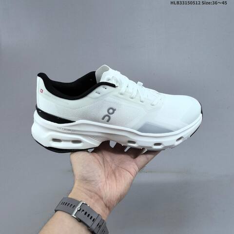 On Cloudpulse Next White Black Gray EU 36-45 Running Shoe Running Sneakers - Unisex (BS-69561)