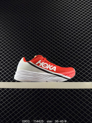 HOKA ONE ONE ROCKET X Red White Black EU 36-45 Running Shoe Running Sneakers - Unisex (BS-86464)