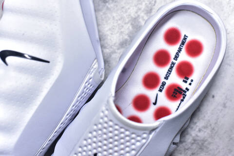 Nike Mind 001 White Red Black Slides (BS-59824)