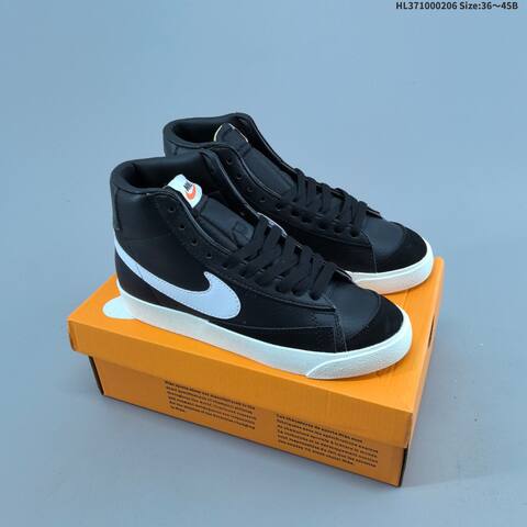 Nike Blazer Mid 77 VNTG Black White Sail Red EU 36-45 Skate Shoe - Unisex (BS-61506)
