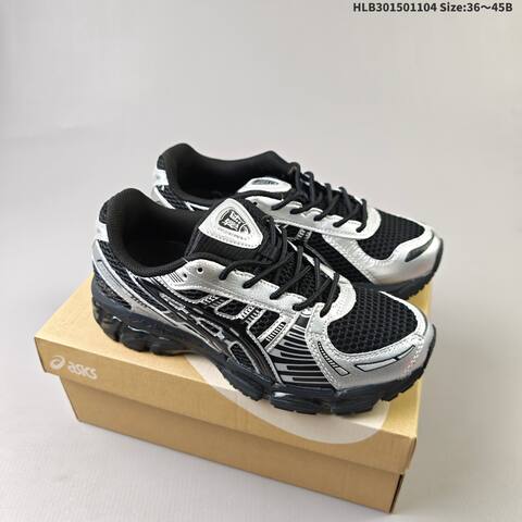 ASICS Gel Kayano 12 1 Black Silver White Brown Blue EU 36-45 Running Shoe Running Sneakers - Unisex (BS-69332)