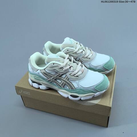 ASICS GEL NYC White Mint Beige Grey EU 36-47 Running Shoe Running Sneakers - Unisex (BS-68987)