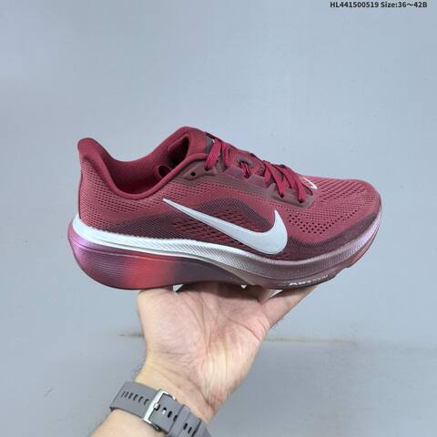 Nike Air Zoom Pegasus 42 Burgundy White Silver EU 36 46 Running Shoe EU 36-46 - Unisex (BS-60269)