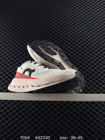 On Cloudultra Pro White Beige Red Black EU 36-45 Trail Shoe Trail Running Sneakers - Unisex (BS-85486)
