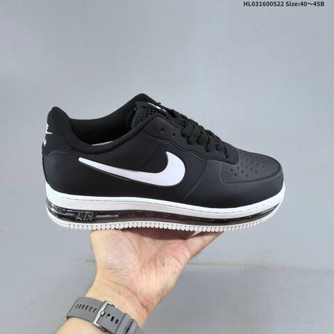 Nike Air Force 1 Posite Fl Max Black White Silver Clear EU 40-45 Sneaker - Men's (BS-60219)