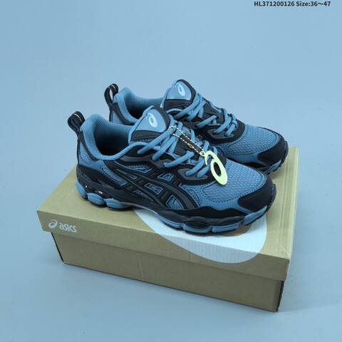Asics Gel-NYC RGD Grey Blue Black EU 36-47 Running Shoe Running Sneakers - Unisex (BS-69037)