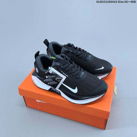 Nike ReactX Infinity Run 4 GTX Black White Grey Neon Orange EU 36-46 Running Shoe - Unisex (BS-60827)