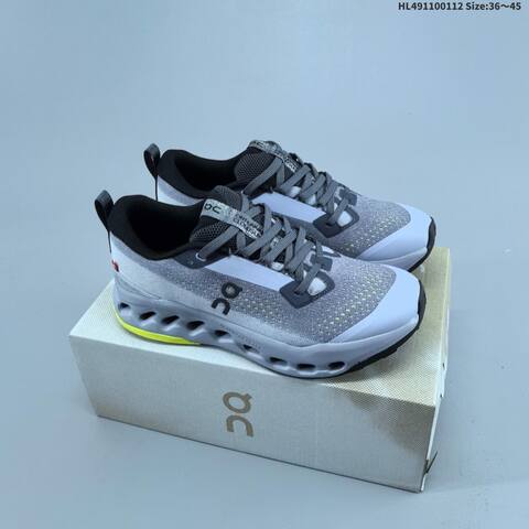 On Cloudsurfer Trail 2 Black Grey Neon Yellow EU 36-45 Trail Shoe Trail Running Sneakers - Unisex (BS-69713)