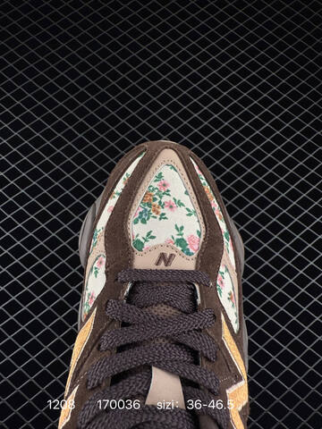 New Balance 9060 Brown Beige Tan Floral EU 36-46 5 Sneaker - Unisex (BS-82505)