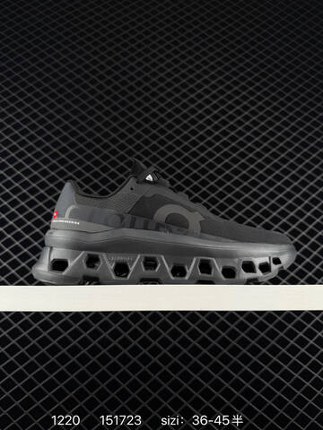 On Cloudmonster Black And White Light Blue EU 36-45 Running Shoe Running Sneakers - Unisex (BS-85429)