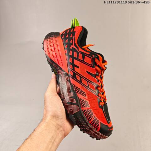 HOKA ONE ONE Speedgoat 2 Orange Black Neon Yellow EU 36-45 Trail Shoe Trail Running Sneakers - Unisex (BS-69466)
