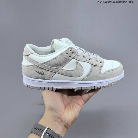 Nike Dunk Low SB Light Grey White EU 36-45 Skate Shoe - Unisex (BS-60814)