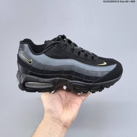 Nike Air Max 95 Black Grey Yellow Light Blue EU 40-46 Running Shoe - Men's (BS-61311)