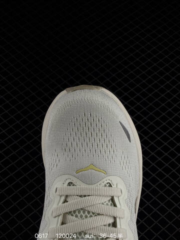 HOKA ONE ONE Bondi 8 Off White Light Yellow Gray EU 36-45 Running Shoe Running Sneakers - Unisex (BS-86195)